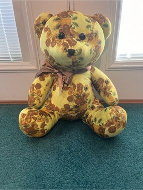 Immersive Van Gogh Exhibit Sunflowers Teddy Bear Plush Stuffed Souvenir